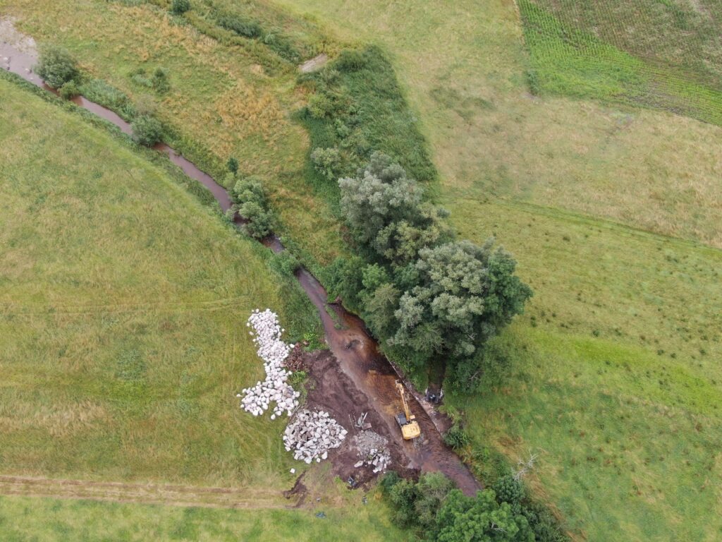 Blick auf den ehemaligen Mühlkanal